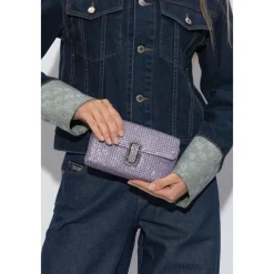 Marc Jacobs Bæltetasker*The Rhinestone J Marc Mini Skuldertaske Lilla