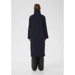 InWear Frakker*ThoraIW Collar Coat R Blå