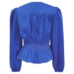 Liberté Bluser & Skjorter*Tiki LS Twist Blouse Blå