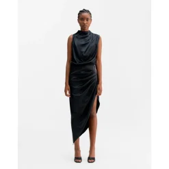 Ahlvar Gallery Kjoler*Tilda satin kjole Grå