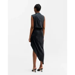 Ahlvar Gallery Kjoler*Tilda satin kjole Grå