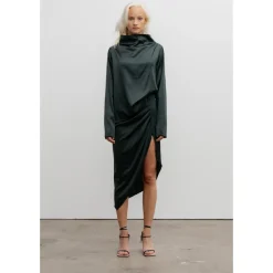 Ahlvar Gallery Nederdele*Tilda silkekjole dyb skov Grøn