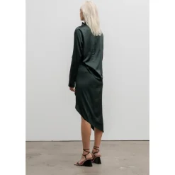 Ahlvar Gallery Nederdele*Tilda silkekjole dyb skov Grøn