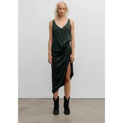 Ahlvar Gallery Nederdele*Tilda silkekjole dyb skov Grøn