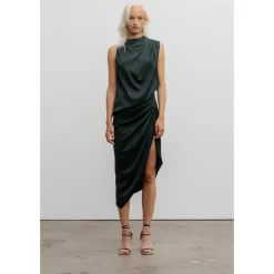 Ahlvar Gallery Nederdele*Tilda silkekjole dyb skov Grøn