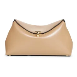 TotêMe Clutch*T-Lock Læder Clutch Brun