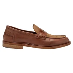 Elia Maurizi Loafers*To-farvet Penny Loafer i Tan & Tobak Brun