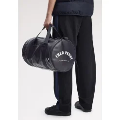 Fred Perry Rejsetasker*Tonal Classic Barrel Bag Blå