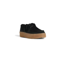 Clarks Snøresko*Torhill Suede Crepe Casual Sko Sort