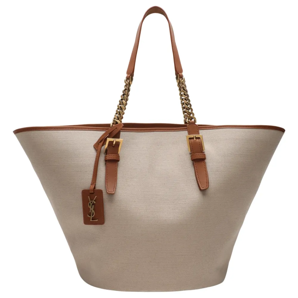 Saint Laurent Indkøbstasker*Tote taske til hverdagsbrug Brun