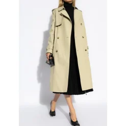 Burberry Frakker*Trenchcoat med bælte Beige