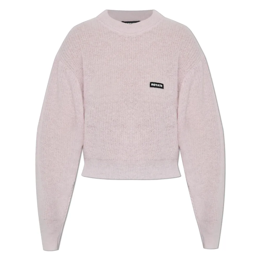 ROTATE Birger Christensen Striktrøjer & Sweatere*Trøje med logo Pink