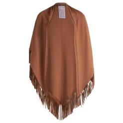 Betty Barclay Tørklæder*Tørklæde med frynser og kunstlæderdetalje Brun