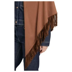 Betty Barclay Tørklæder*Tørklæde med frynser og kunstlæderdetalje Brun