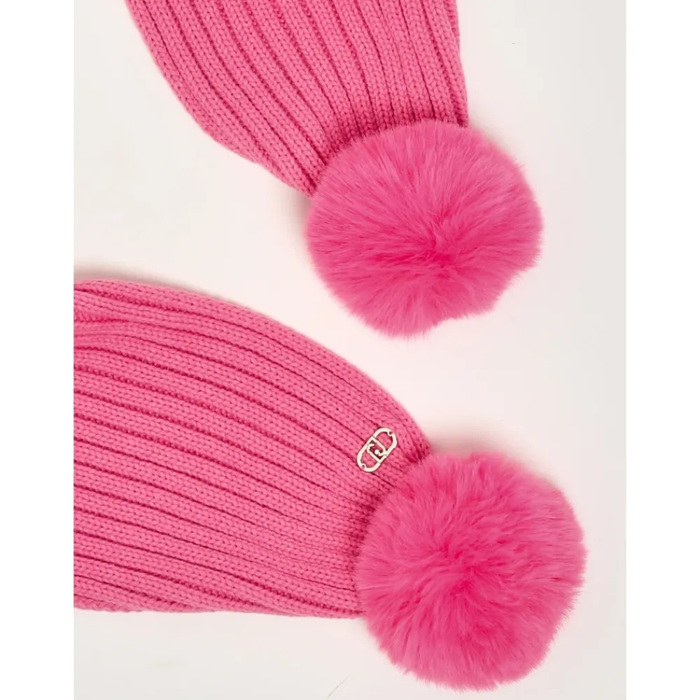 Liu Jo Tørklæder*Tørklæde med pompon Pink