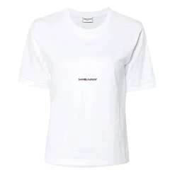 Saint Laurent T-Shirts*T-Shirt Hvid