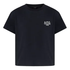 A.P.C. T-Shirts*T-shirt med broderet logo Sort