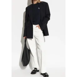 A.P.C. T-Shirts*T-shirt med broderet logo Sort