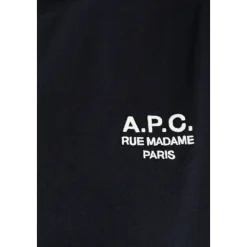 A.P.C. T-Shirts*T-shirt med broderet logo Sort