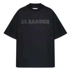 Jil Sander T-Shirts*T-shirt med logo Sort