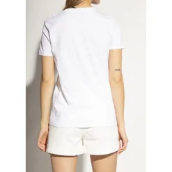 Balmain T-Shirts*T-shirt med logo Hvid