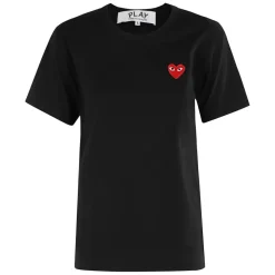 Comme des Garçons Play T-Shirts*T-Shirt Red Emblem Sort