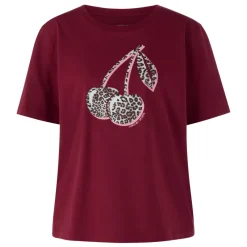 Marc Cain T-Shirts*T-Shirt "Rethink Together" Rød