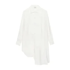 JW Anderson Bluser & Skjorter*Tuxedo Drape Dress Hvid
