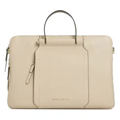 Piquadro Laptop Tasker*Udvidbar arbejdstaske til laptop 14" Beige