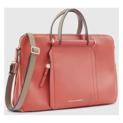 Piquadro Laptop Tasker*Udvidbar arbejdstaske til bærbar computer 14" Pink