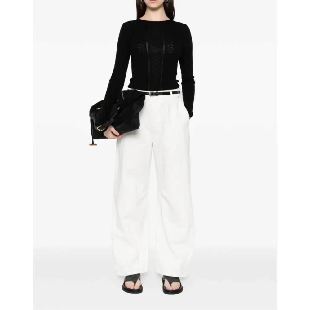 Birgitte Herskind Striktrøjer & Sweatere*Uld Crewneck Sweater Sort