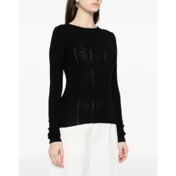 Birgitte Herskind Striktrøjer & Sweatere*Uld Crewneck Sweater Sort