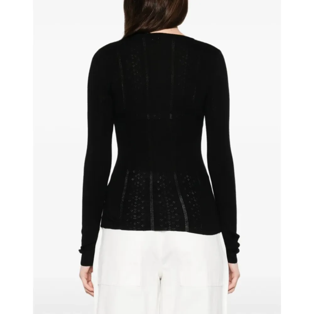 Birgitte Herskind Striktrøjer & Sweatere*Uld Crewneck Sweater Sort