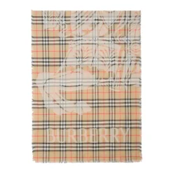 Burberry Tørklæder*Uld- og silketørklæde Beige