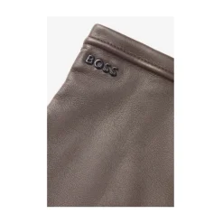 Hugo Handsker*Uldforede handsker i læder Brun