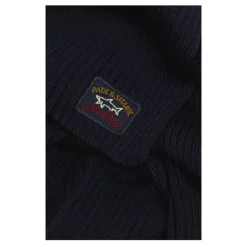 Paul & Shark Tørklæder*Uldtørklæde med ikonisk badge Blå