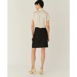 The Garment Nederdele*Umami Draped Silk Skirt Sort
