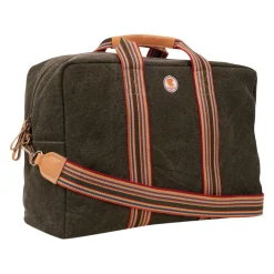 GALLO Rejsetasker*Unisex weekendtaske i ensfarvet grøn bomuldskanvas Multifarvet