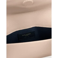 Saint Laurent Clutch*Uptown Pouch Beige