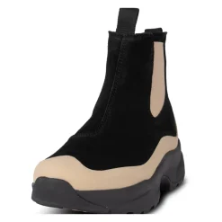 Woden Støvler|Chelsea Boots*Vandtæt Chelsea City Støvle i Ruskind Sort