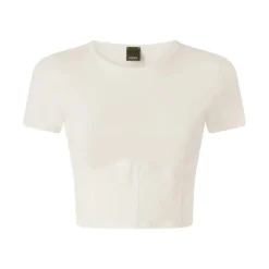 PINKO T-Shirts*Veduta Top Second Skin Bustier Hvid