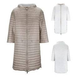 Herno Frakker*Vendbar dunjakke med lynlås Beige