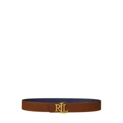 Ralph Lauren Bælter*Vendbar præget bælte Blå