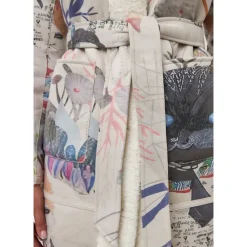 Cesare Gaspari Frakker*Vendbar Printet Frakke Catty - Hvid