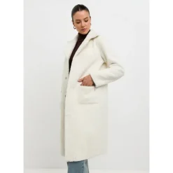 Cesare Gaspari Frakker*Vendbar Printet Frakke Catty - Hvid