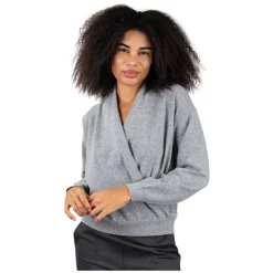 Seventy Striktrøjer & Sweatere*V-hals Strik Grå