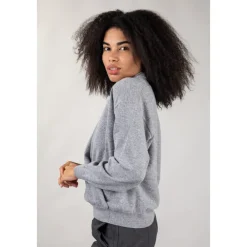 Seventy Striktrøjer & Sweatere*V-hals Strik Grå