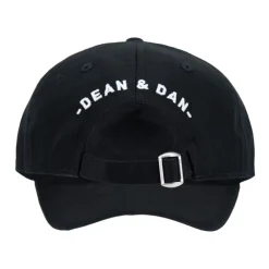Dsquared2 Huer & Kasketter*Vintage Baseball Cap med spænde Sort