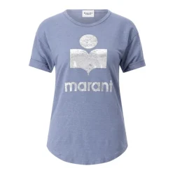 Isabel Marant T-Shirts*Vintage Logo T-shirt i Linned Blå