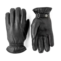 Hestra Handsker*Vinterhandsker - Læder, Uld, Polyester Sort